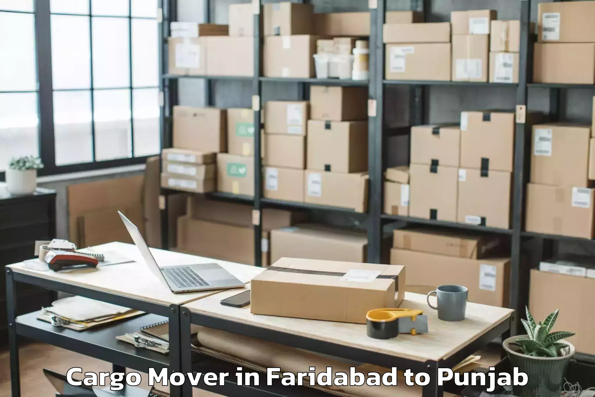 Top Faridabad to Lakhnaur Cargo Mover Available